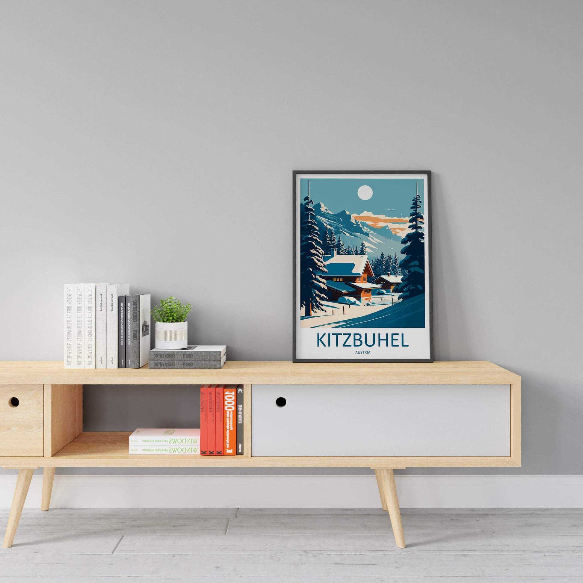 Kitzbuhel Travel Print Wall Art Kitzbuhel Wall Hanging Home Décor Kitzbuhel Gift Art Lovers Ski Art Lover Gift Kitzbuhel Print Austria Ski