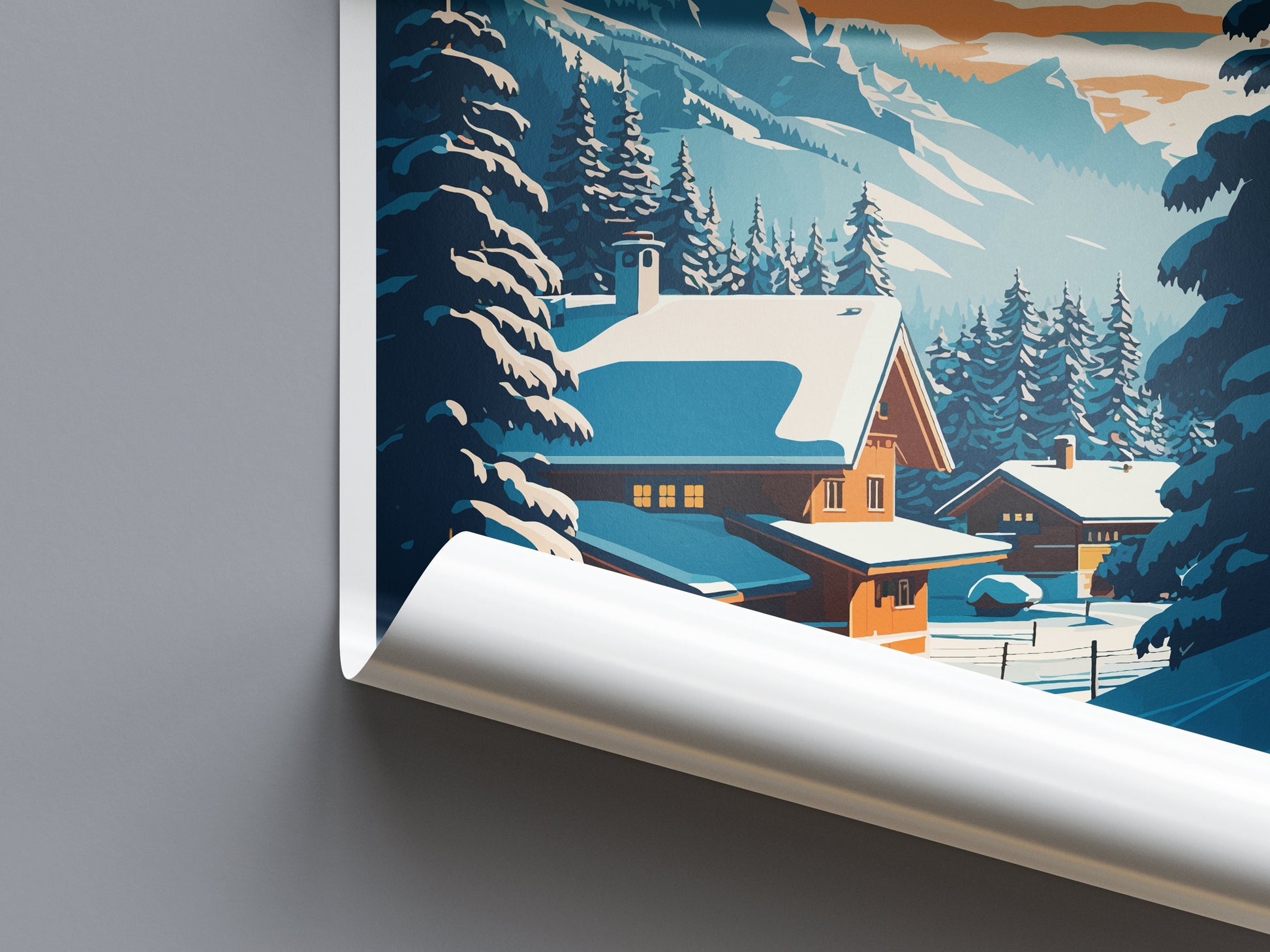 Kitzbuhel Travel Print Wall Art Kitzbuhel Wall Hanging Home Décor Kitzbuhel Gift Art Lovers Ski Art Lover Gift Kitzbuhel Print Austria Ski