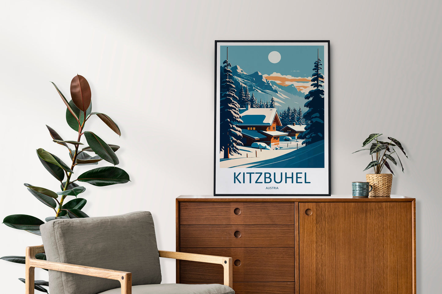 Kitzbuhel Travel Print Wall Art Kitzbuhel Wall Hanging Home Décor Kitzbuhel Gift Art Lovers Ski Art Lover Gift Kitzbuhel Print Austria Ski