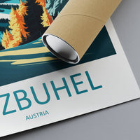 Kitzbuhel Travel Print Wall Art Kitzbuhel Wall Hanging Home Décor Kitzbuhel Gift Art Lovers Ski Art Lover Gift Kitzbuhel Print Austria Ski