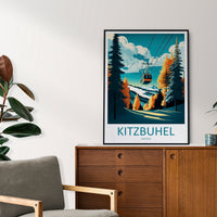 Kitzbuhel Travel Print Wall Art Kitzbuhel Wall Hanging Home Décor Kitzbuhel Gift Art Lovers Ski Art Lover Gift Kitzbuhel Print Austria Ski
