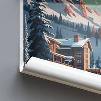 Snowbird Travel Print Wall Art Snowbird Wall Hanging Home Décor Snowbird Gift Art Lovers Ski Art Lover Gift Snowbird Print Skiing Print