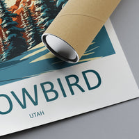 Snowbird Travel Print Wall Art Snowbird Wall Hanging Home Décor Snowbird Gift Art Lovers Ski Art Lover Gift Snowbird Print Skiing Print