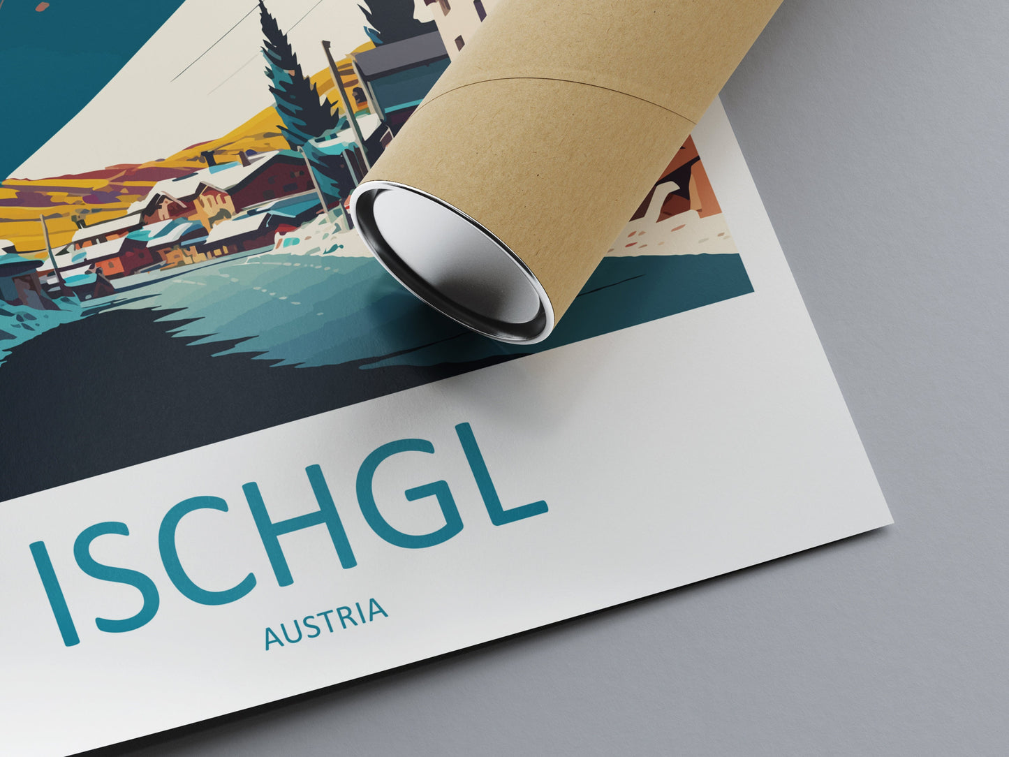 Ischgl Travel Print Wall Art Ischgl Wall Hanging Home Décor Ischgl Gift Art Lovers Austria Art Lover Gift Ischgl Travel Poster