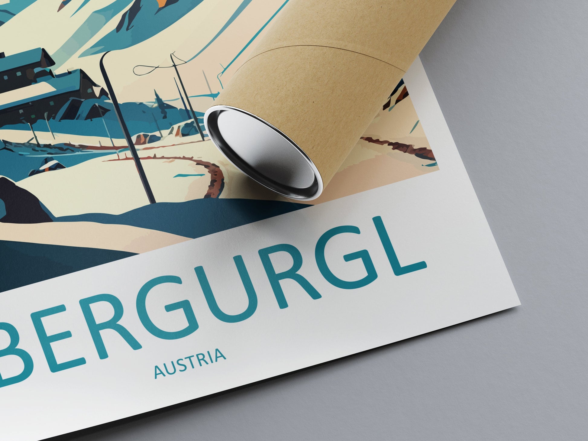Obergurgl Travel Print Wall Art Obergurgl Wall Hanging Home Décor Obergurgl Gift Art Lovers Austria Art Lover Gift Obergurgl Travel Poster