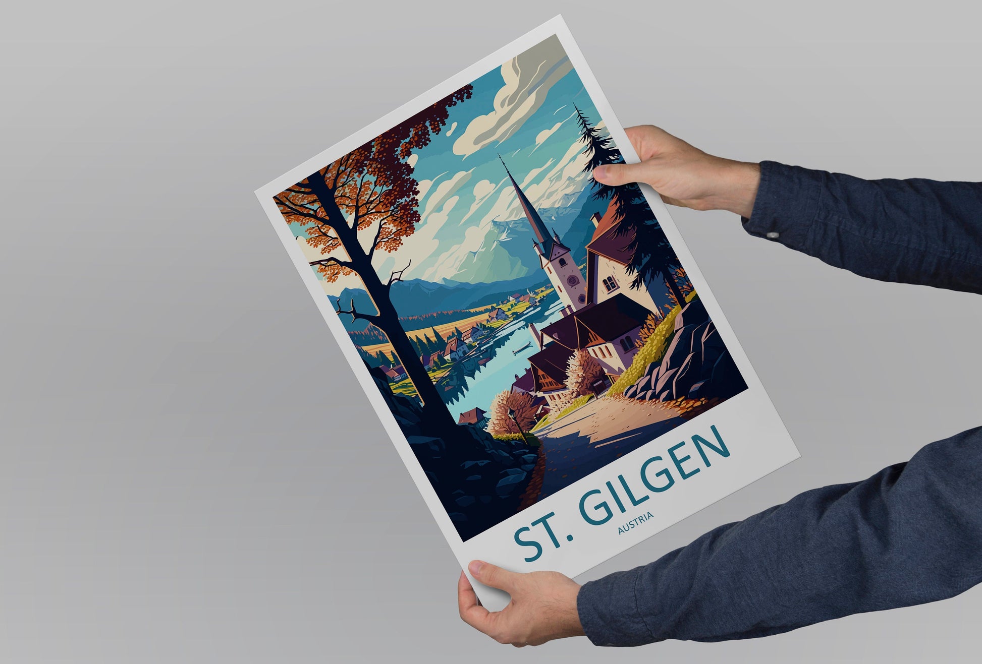St Gilgen Travel Print Wall Art St Gilgen Wall Hanging Home Décor St Gilgen Gift Art Lovers Austria Art Lover Gift St Gilgen Travel Poster