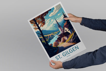 St Gilgen Travel Print Wall Art St Gilgen Wall Hanging Home Décor St Gilgen Gift Art Lovers Austria Art Lover Gift St Gilgen Travel Poster