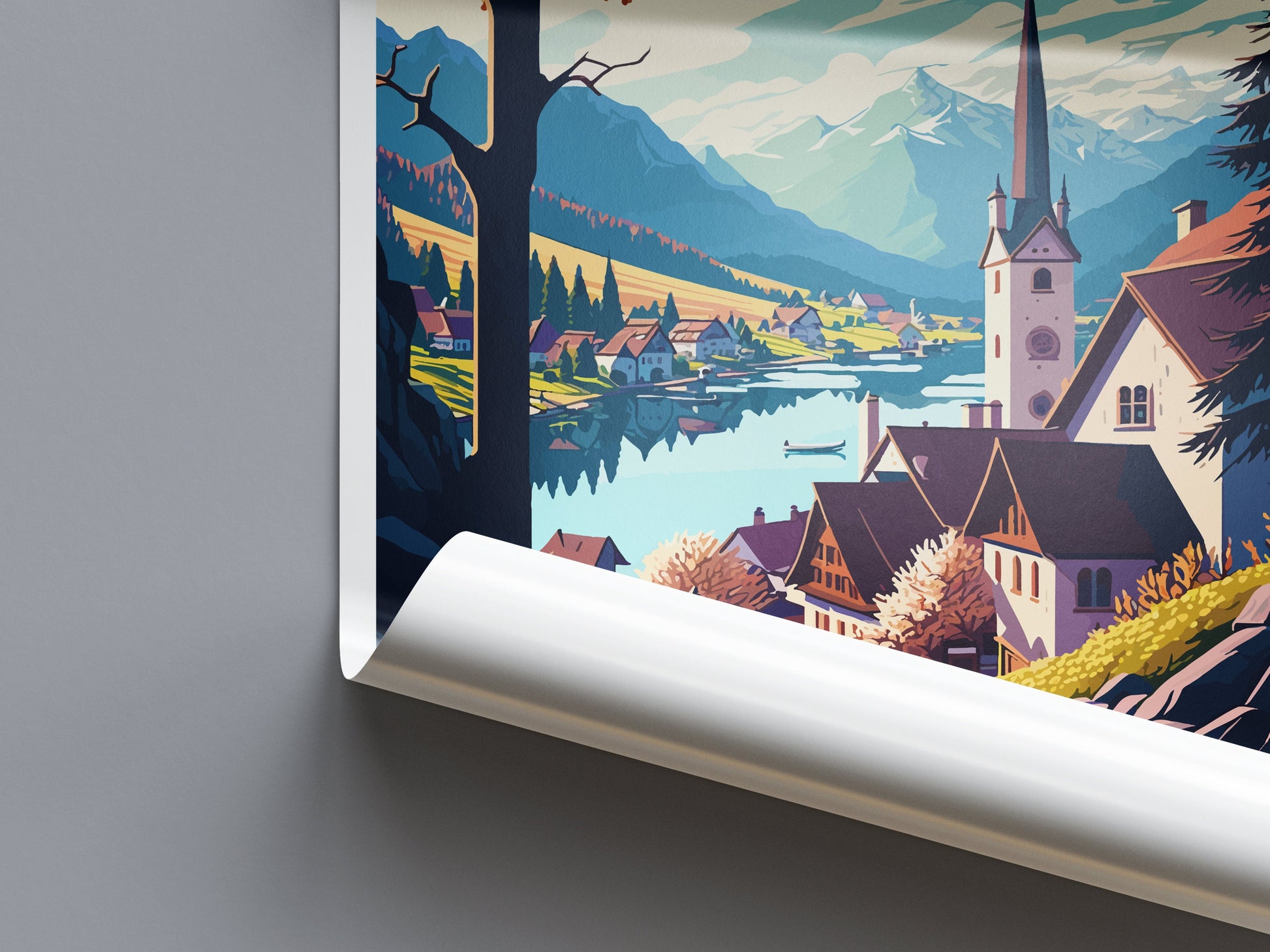 St Gilgen Travel Print Wall Art St Gilgen Wall Hanging Home Décor St Gilgen Gift Art Lovers Austria Art Lover Gift St Gilgen Travel Poster
