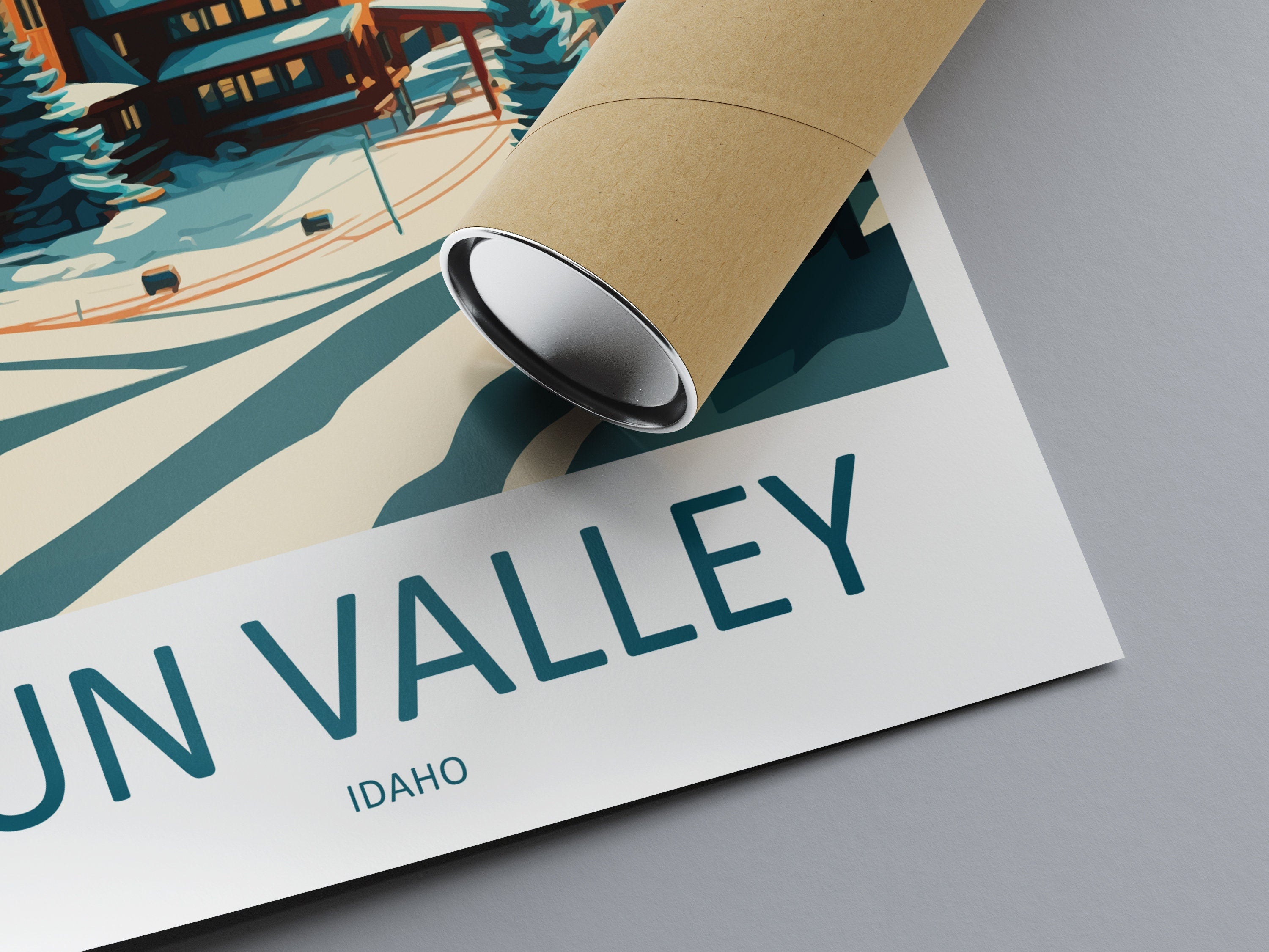 Sun Valley Travel Print Wall Art Sun Valley Wall Hanging Home Décor Sun Valley Gift Art Lovers Ski Art Lover Gift Sun Valley Print Skiing