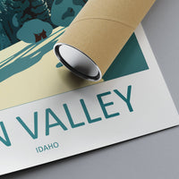 Sun Valley Travel Print Wall Art Sun Valley Wall Hanging Home Décor Sun Valley Gift Art Lovers Ski Art Lover Gift Sun Valley Print Skiing
