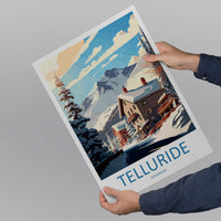 Telluride Travel Print Wall Art Telluride Wall Hanging Home Décor Telluride Gift Art Lovers Ski Art Lover Gift Telluride Print Skiing Art