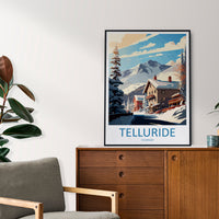 Telluride Travel Print Wall Art Telluride Wall Hanging Home Décor Telluride Gift Art Lovers Ski Art Lover Gift Telluride Print Skiing Art