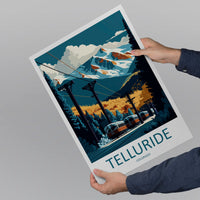 Telluride Travel Print Wall Art Telluride Wall Hanging Home Décor Telluride Gift Art Lovers Ski Art Lover Gift Telluride Print Skiing Art