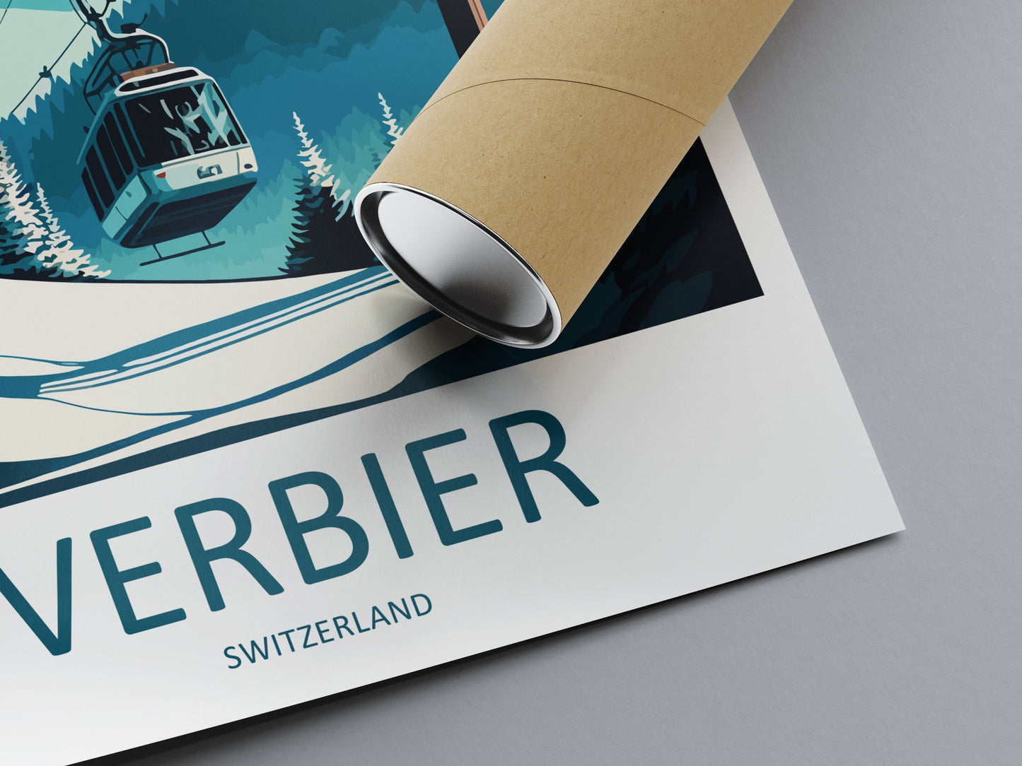 Verbier Travel Print Wall Art Verbier Wall Hanging Home Décor Verbier Gift Art Lovers Ski Art Lover Gift Verbier Print Skiing Art Poster