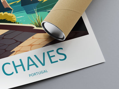 Chaves Travel Print Wall Art Chaves Wall Hanging Home Décor Chaves Gift Art Lovers Portugal Art Lover Gift Chaves Wall Décor Funchal Art
