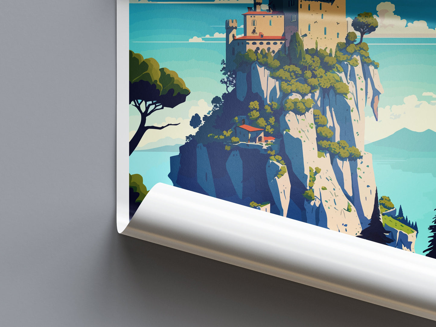 San Marino Travel Print Wall Art San Marino Wall Hanging Home Décor San Marino Gift Art Lovers Italy Art Lover Gift San Marino Art Gift