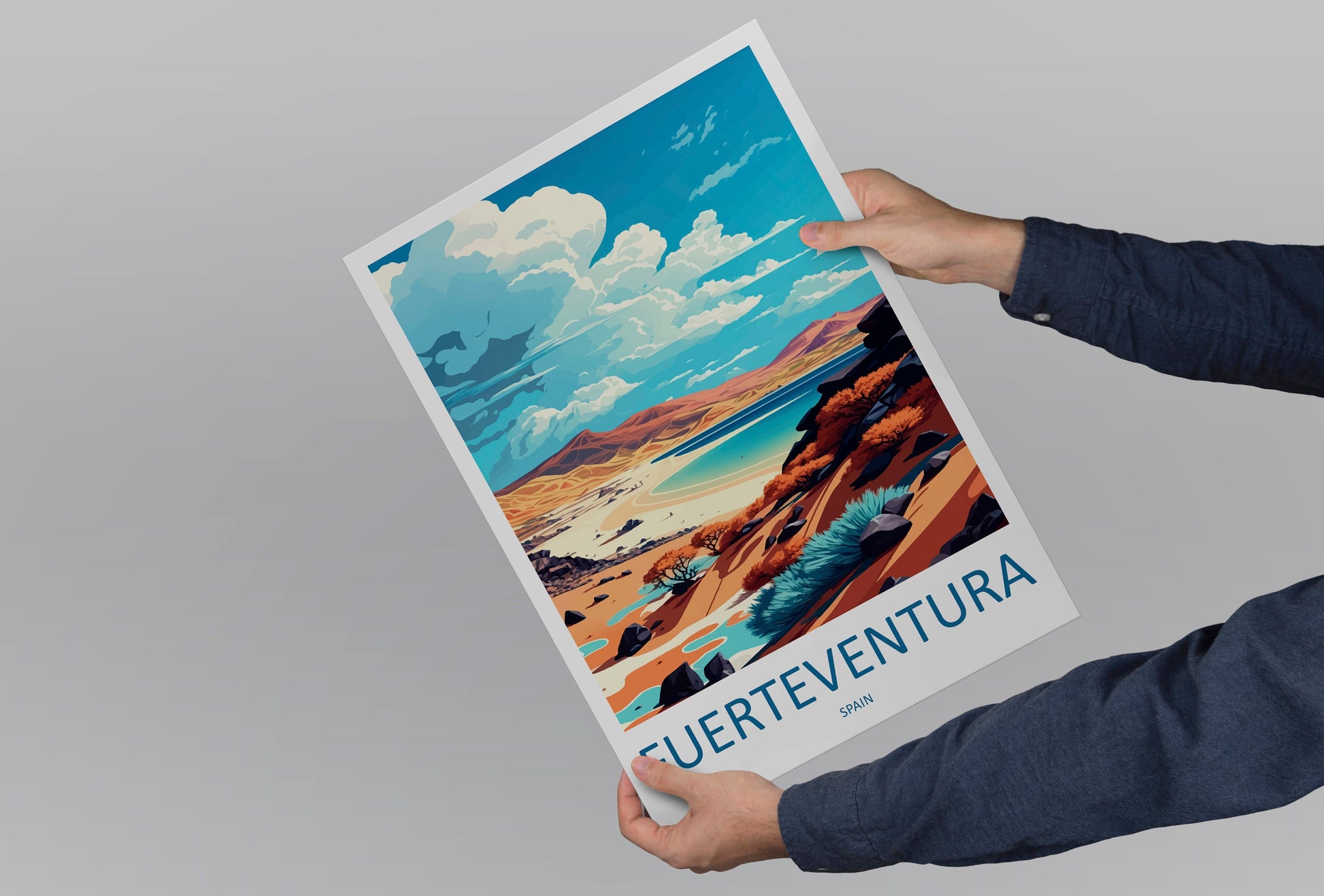 Fuerteventura Travel Print Wall Art Fuerteventura Wall Hanging Home Décor Fuerteventura Gift Art Lovers Spain Art Lover Gift Fuerteventura