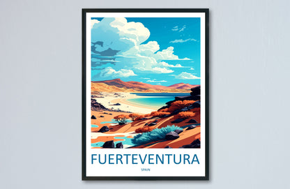 Fuerteventura Travel Print Wall Art Fuerteventura Wall Hanging Home Décor Fuerteventura Gift Art Lovers Spain Art Lover Gift Fuerteventura