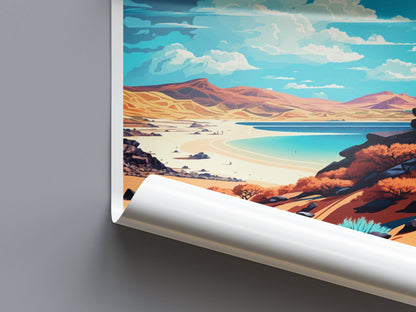 Fuerteventura Travel Print Wall Art Fuerteventura Wall Hanging Home Décor Fuerteventura Gift Art Lovers Spain Art Lover Gift Fuerteventura