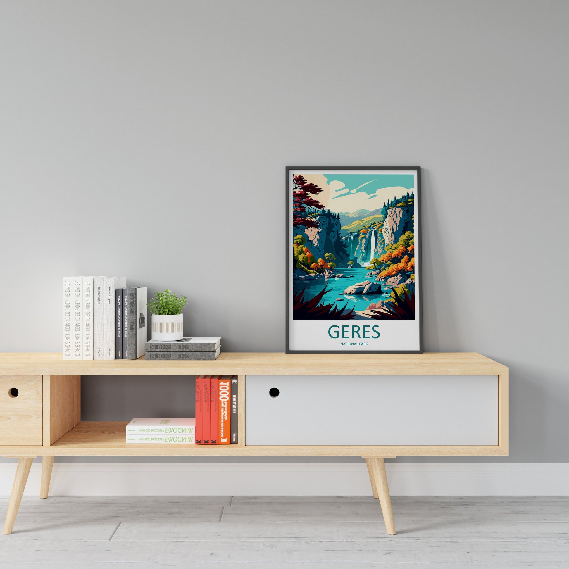 Geres National Park Travel Print Wall Art Geres National Park Wall Hanging Home Decor National Park Gift Geres Portugal Lovers Wall Art
