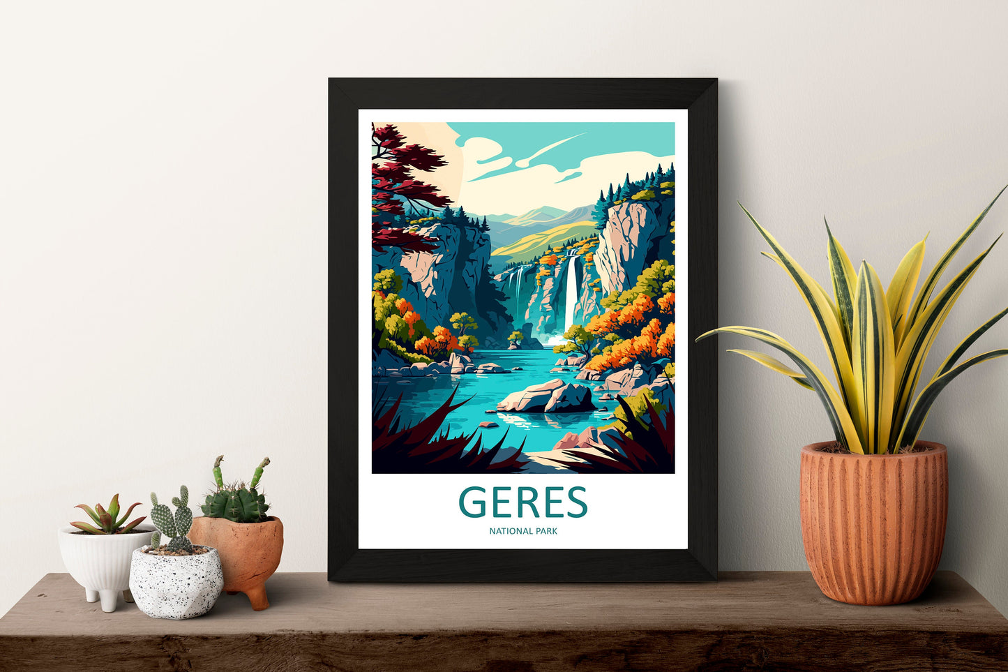 Geres National Park Travel Print Wall Art Geres National Park Wall Hanging Home Decor National Park Gift Geres Portugal Lovers Wall Art