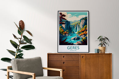 Geres National Park Travel Print Wall Art Geres National Park Wall Hanging Home Decor National Park Gift Geres Portugal Lovers Wall Art