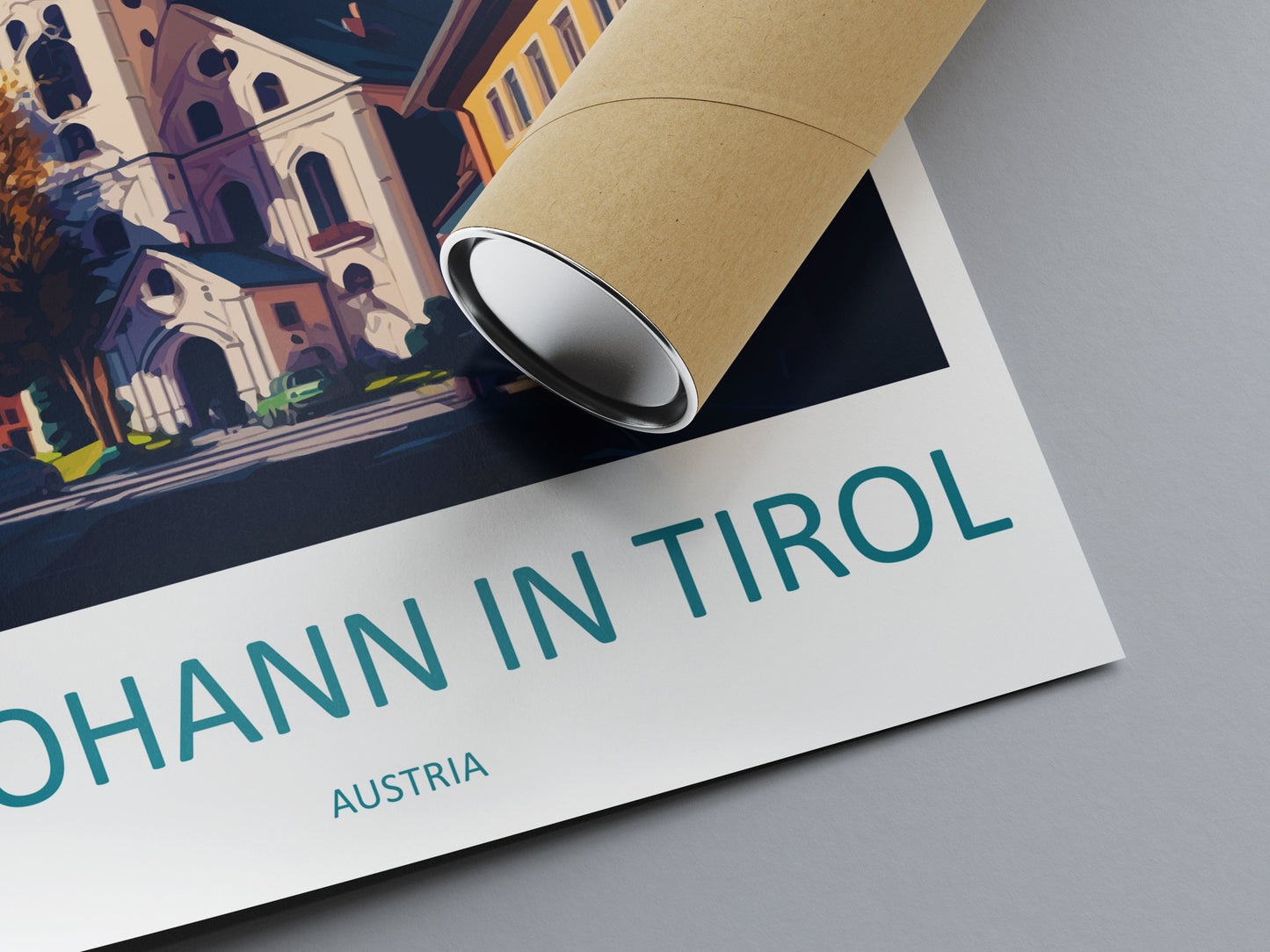 St. Johann in Tirol Travel Print Wall Art St. Johann in Tirol Wall Hanging Home Décor St. Johann in Tirol Gift Art Lovers Austria Art