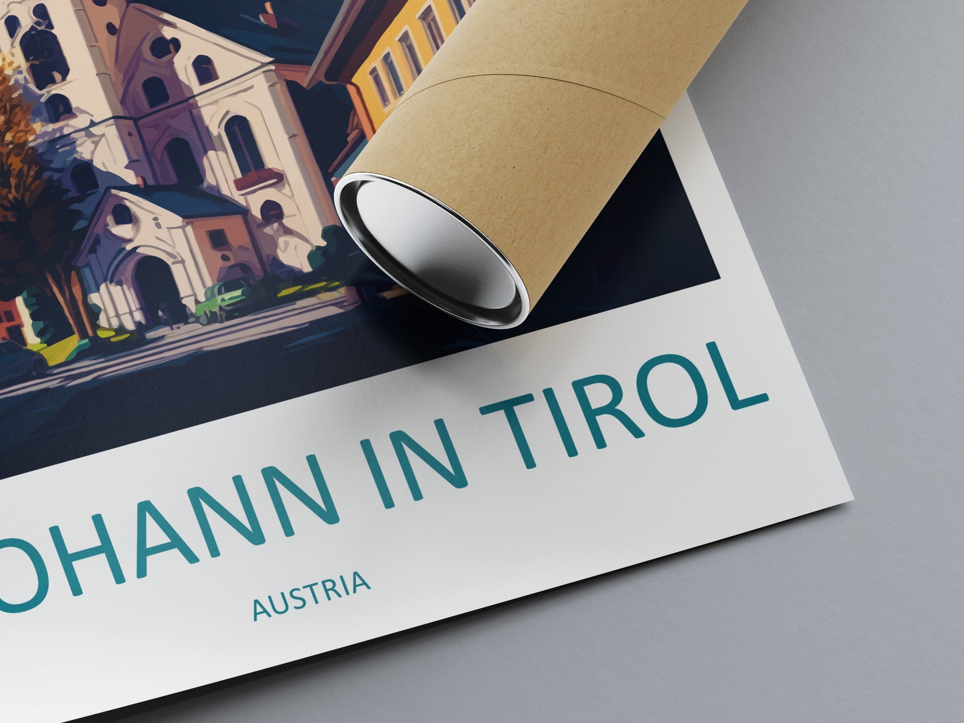 St. Johann in Tirol Travel Print Wall Art St. Johann in Tirol Wall Hanging Home Décor St. Johann in Tirol Gift Art Lovers Austria Art
