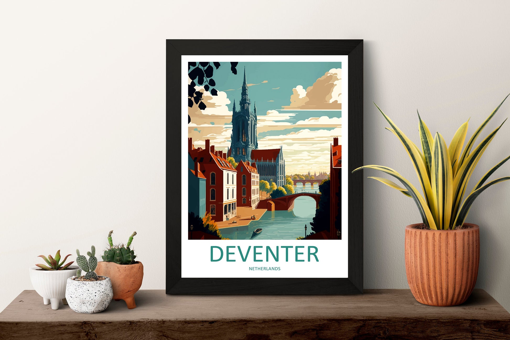Deventer Travel Print Wall Art Deventer Wall Hanging Home Décor Deventer Gift Art Lovers Netherlands Art Lover Gift Deventer Art