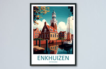 Enkhuizen Travel Print Wall Art Enkhuizen Wall Hanging Home Décor Enkhuizen Gift Art Lovers Netherlands Art Lover Gift Enkhuizen Art