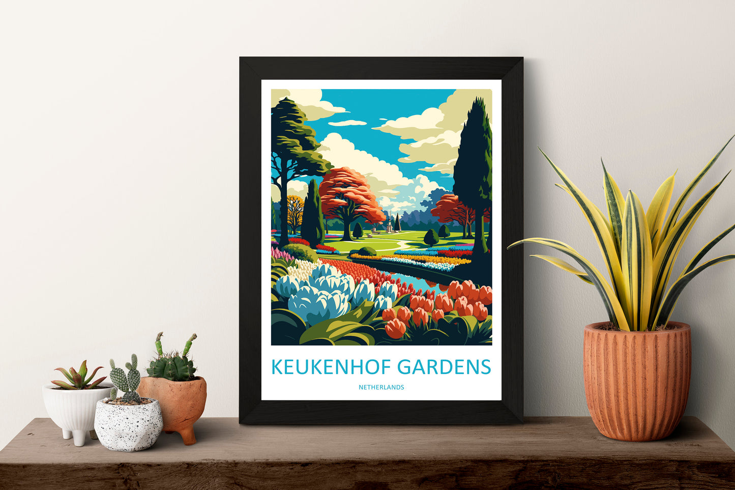 Keukenhof Gardens Travel Print Wall Art Keukenhof Gardens Wall Hanging Home Décor Keukenhof Gardens Gift Art Lovers Netherlands Art Lover