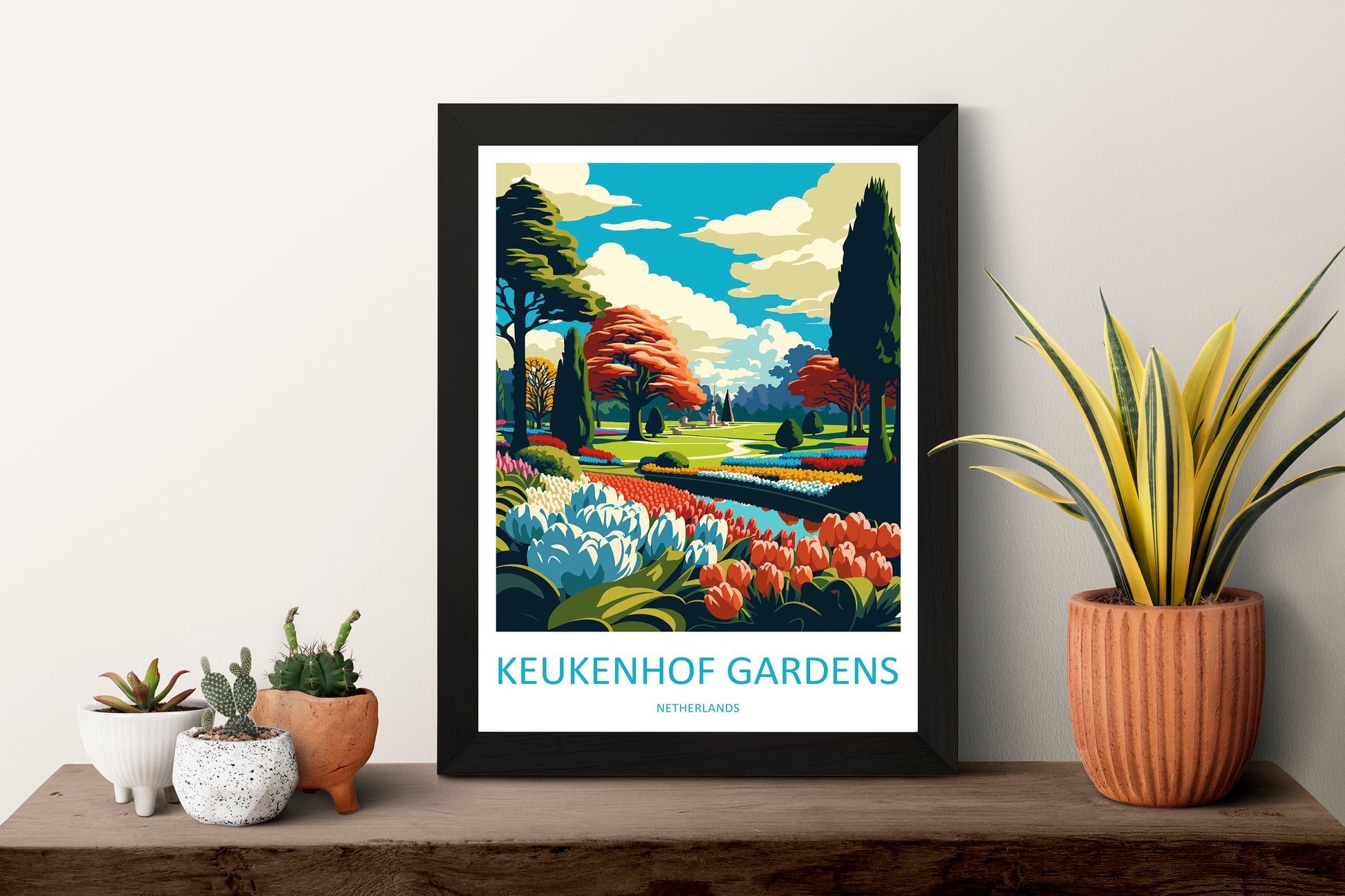 Keukenhof Gardens Travel Print Wall Art Keukenhof Gardens Wall Hanging Home Décor Keukenhof Gardens Gift Art Lovers Netherlands Art Lover