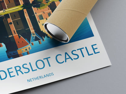 Muiderslot Castle Travel Print Wall Art Muiderslot Castle Wall Hanging Home Décor Muiderslot Castle Gift Art Lovers Netherlands Art Lover