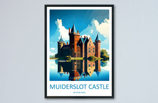 Muiderslot Castle Travel Print Wall Art Muiderslot Castle Wall Hanging Home Décor Muiderslot Castle Gift Art Lovers Netherlands Art Lover