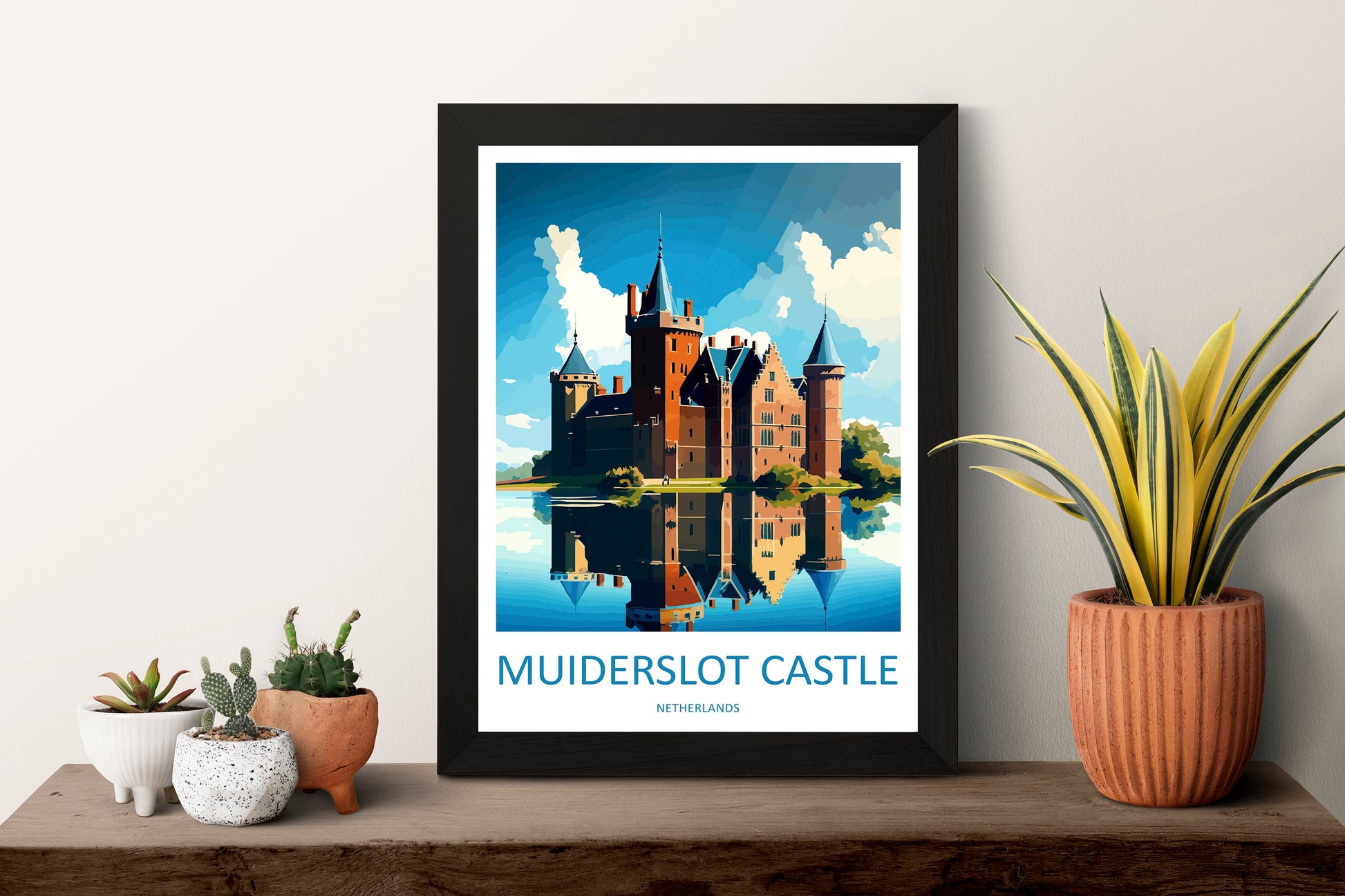 Muiderslot Castle Travel Print Wall Art Muiderslot Castle Wall Hanging Home Décor Muiderslot Castle Gift Art Lovers Netherlands Art Lover