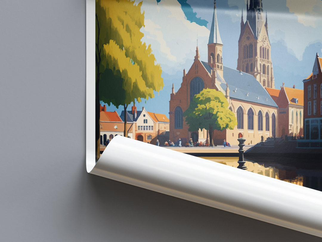 Roermond Travel Print Wall Art Roermond Wall Hanging Home Décor Roermond Gift Art Lovers Netherlands Art Lover Gift Roermond Travel Wall Art