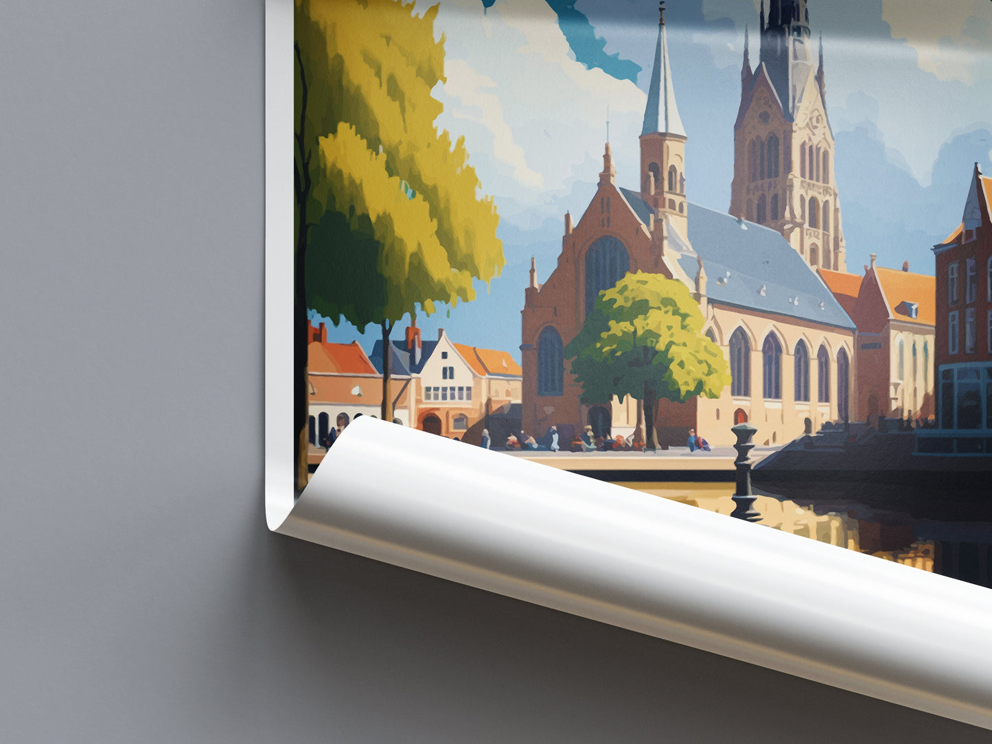 Roermond Travel Print Wall Art Roermond Wall Hanging Home Décor Roermond Gift Art Lovers Netherlands Art Lover Gift Roermond Travel Wall Art