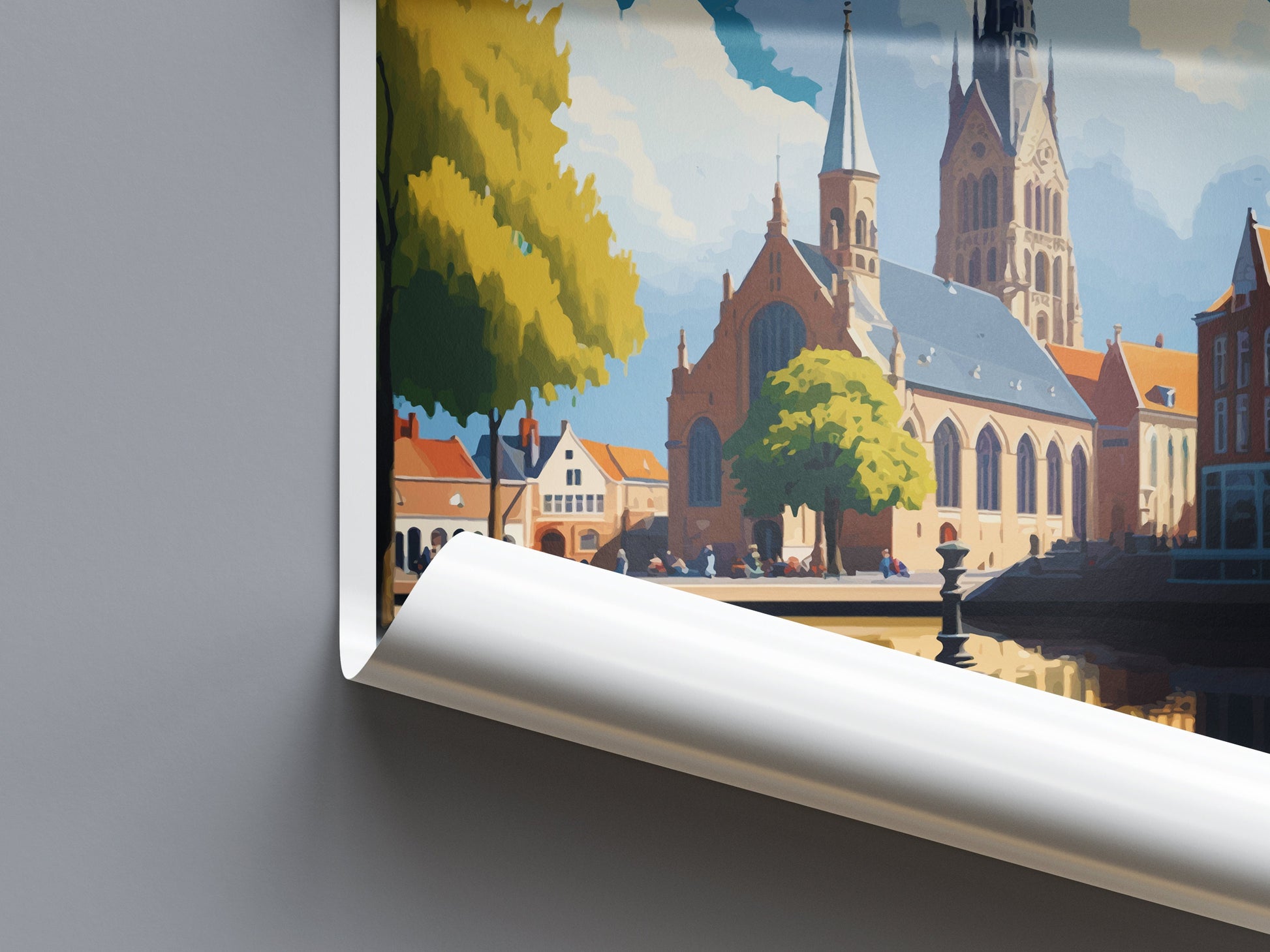 Roermond Travel Print Wall Art Roermond Wall Hanging Home Décor Roermond Gift Art Lovers Netherlands Art Lover Gift Roermond Travel Wall Art