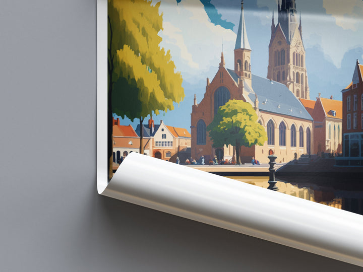 Roermond Travel Print Wall Art Roermond Wall Hanging Home Décor Roermond Gift Art Lovers Netherlands Art Lover Gift Roermond Travel Wall Art