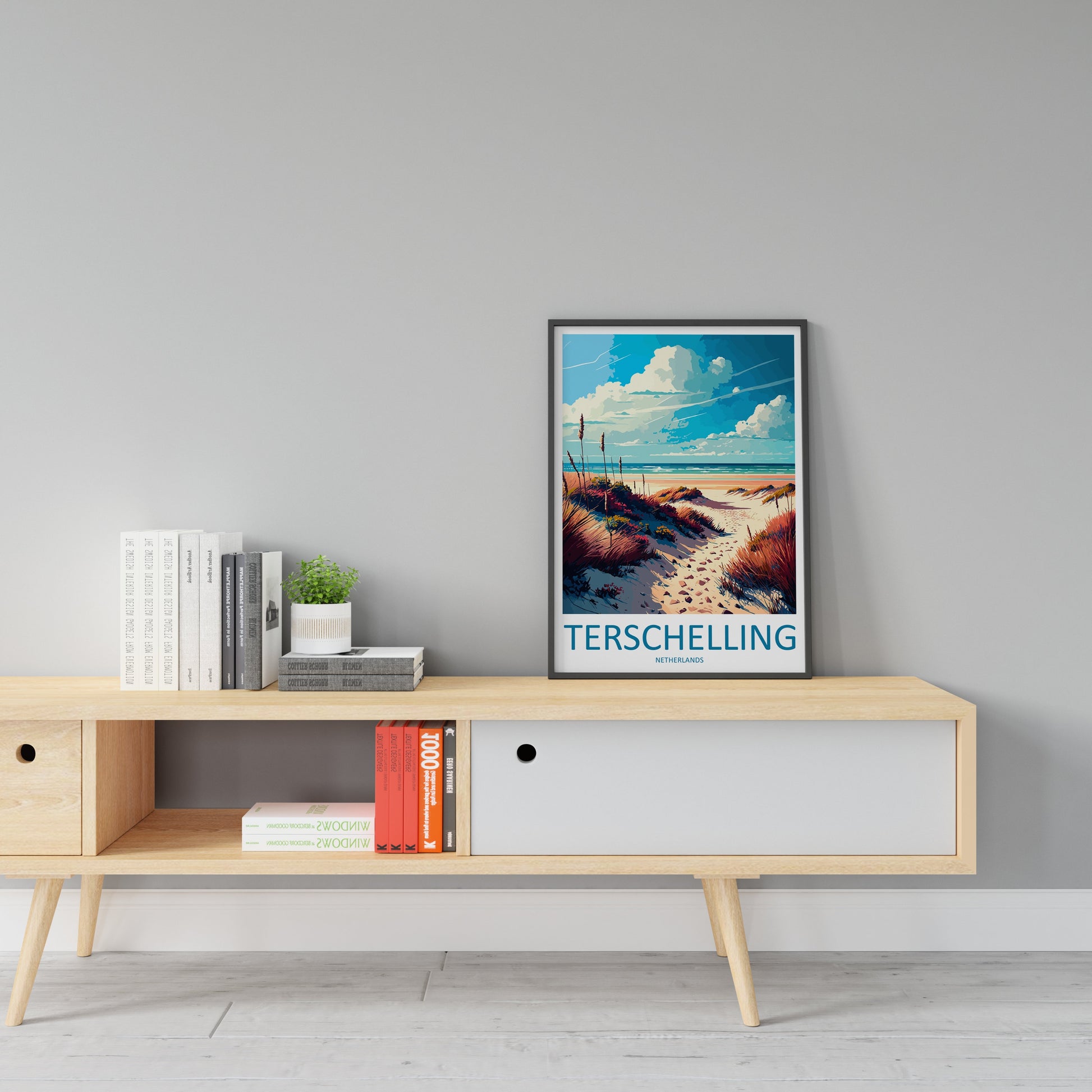 Terschelling Travel Print Wall Art Terschelling Wall Hanging Home Décor Terschelling Gift Art Lovers Netherlands Art Lover Gift Terschelling