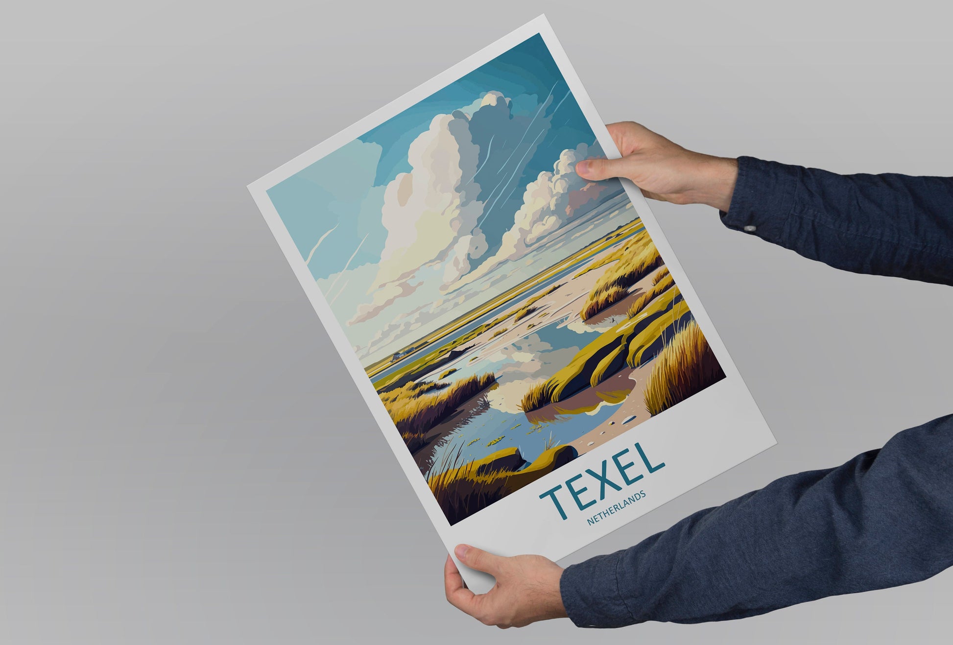 Texel Travel Print Wall Art Texel Wall Hanging Home Décor Texel Gift Art Lovers Netherlands Art Lover Gift Texel Travel Wall Art