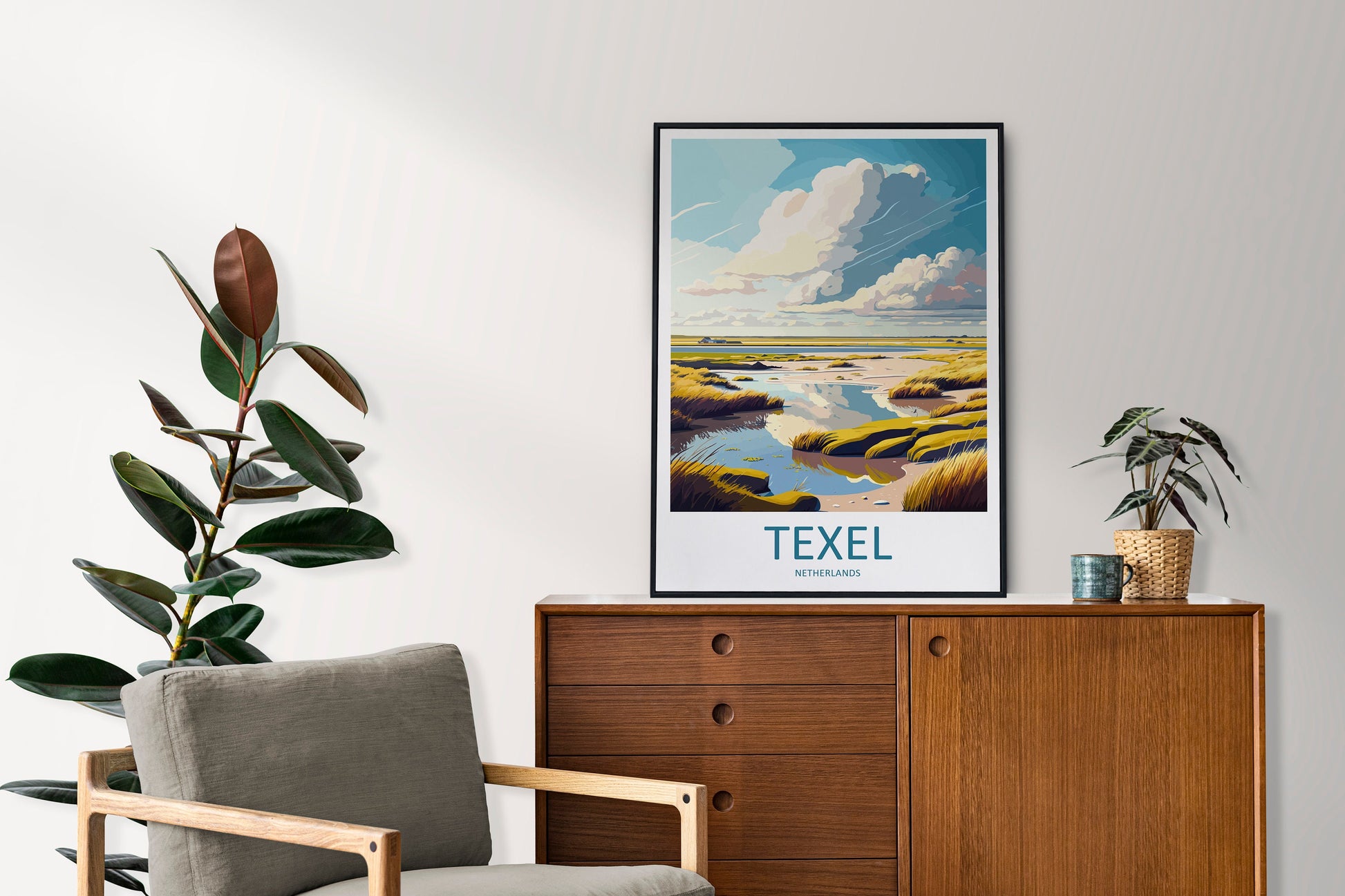 Texel Travel Print Wall Art Texel Wall Hanging Home Décor Texel Gift Art Lovers Netherlands Art Lover Gift Texel Travel Wall Art
