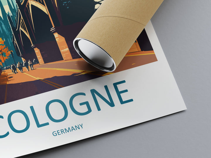 Cologne Travel Print Wall Art Cologne Wall Hanging Home Décor Cologne Gift Art Lovers Germany Art Lover Gift Cologne Wall Décor Print