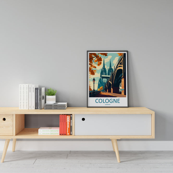 Cologne Travel Print Wall Art Cologne Wall Hanging Home Décor Cologne Gift Art Lovers Germany Art Lover Gift Cologne Wall Décor Print