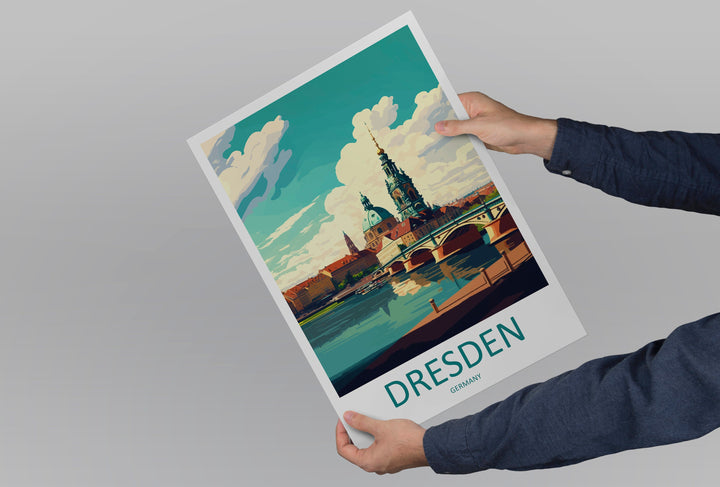 Dresden Travel Print Wall Art Dresden Wall Hanging Home Décor Dresden Gift Art Lovers Germany Art Lover Gift Dresden Wall Décor Print