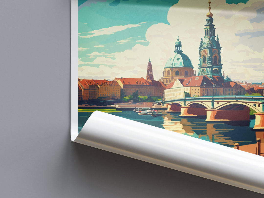 Dresden Travel Print Wall Art Dresden Wall Hanging Home Décor Dresden Gift Art Lovers Germany Art Lover Gift Dresden Wall Décor Print