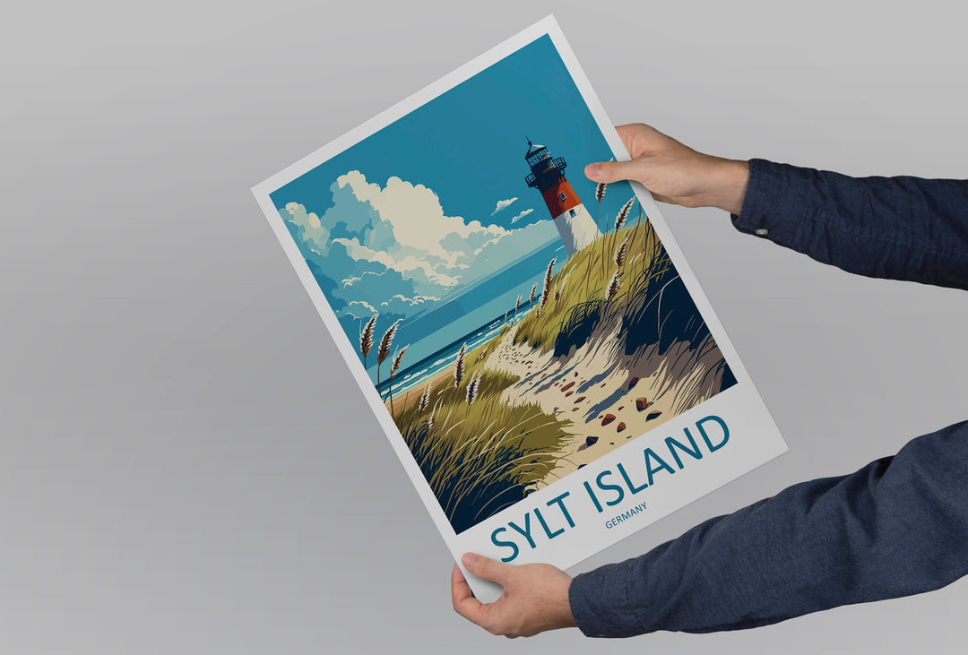 Sylt Island Travel Print Wall Art Sylt Island Wall Hanging Home Décor Sylt Island Gift Art Lovers Germany Art Lover Gift Sylt Island Art