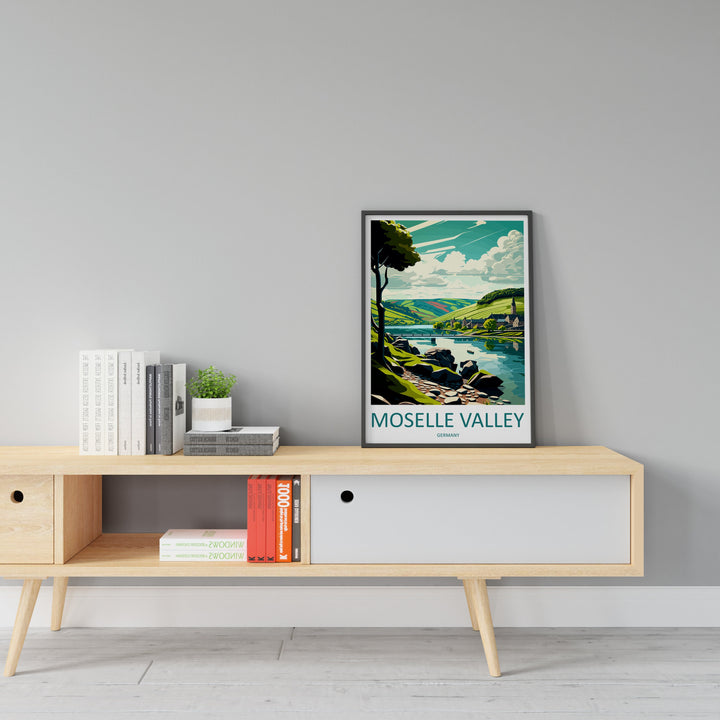 Moselle Valley Travel Print Wall Art Moselle Valley Wall Hanging Home Décor Moselle Valley Gift Art Lovers Germany Art Lover Moselle Valley