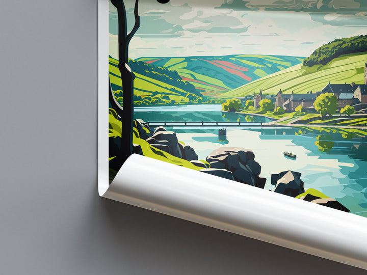 Moselle Valley Travel Print Wall Art Moselle Valley Wall Hanging Home Décor Moselle Valley Gift Art Lovers Germany Art Lover Moselle Valley