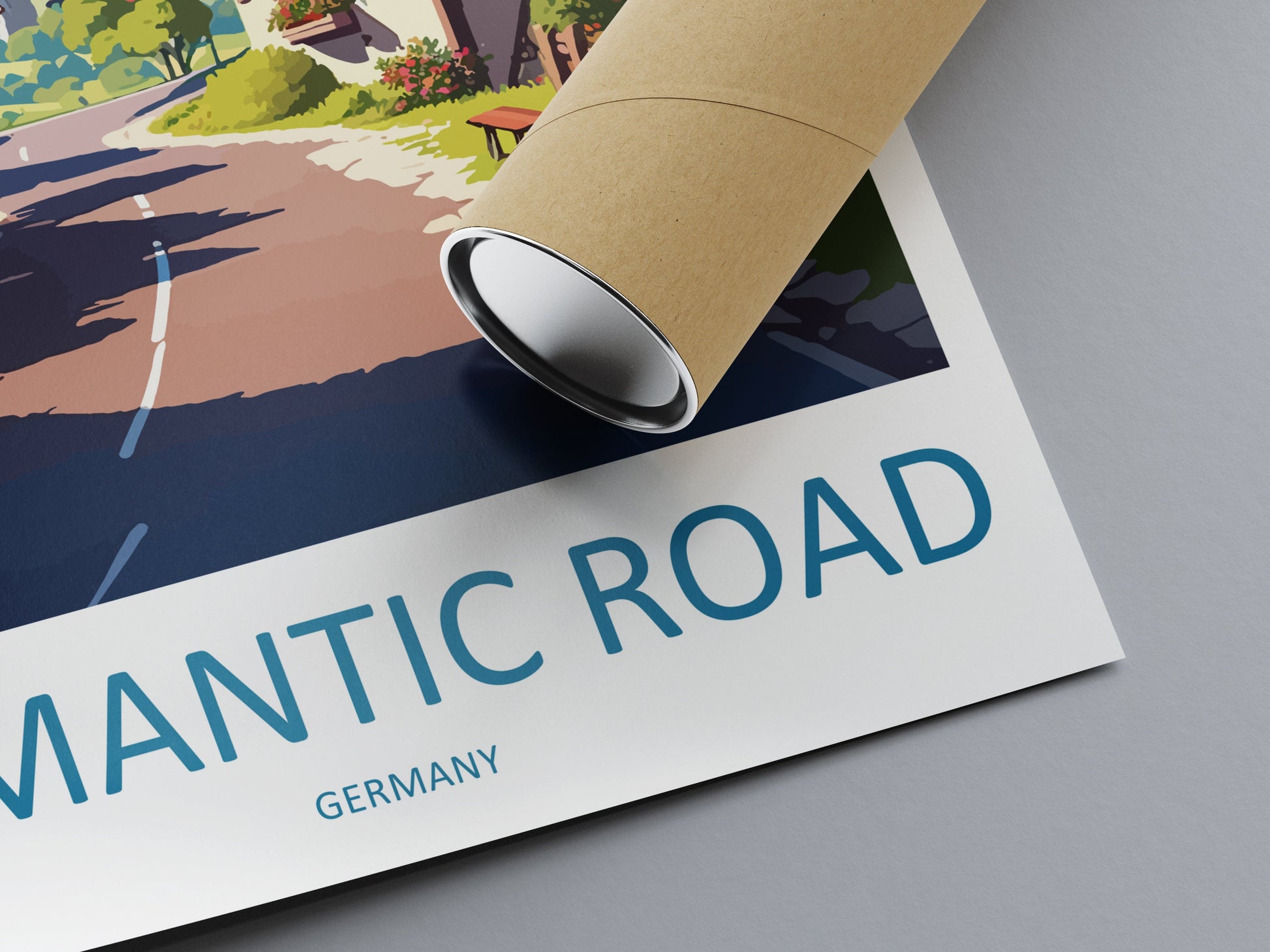Romantic Road Travel Print Wall Art Romantic Road Wall Hanging Home Décor Romantic Road Gift Art Lovers Germany Art Lover Romantic Road Art